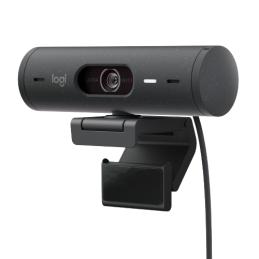 Webcam logitech brio 500 grafito full hd - usb tipo c