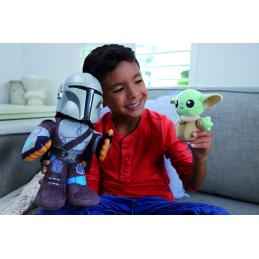 Peluche mattel star wars clan de dos mandalorian y grogu
