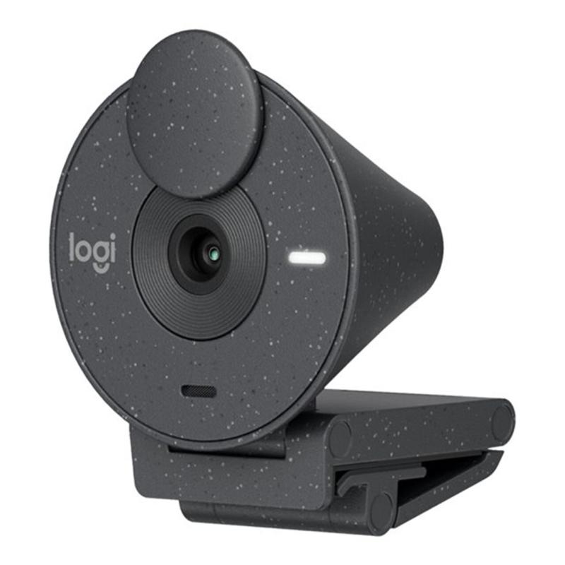 Webcam logitech brio 300 grafito full hd - usb tipo c