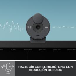 Webcam logitech brio 300 grafito full hd - usb tipo c