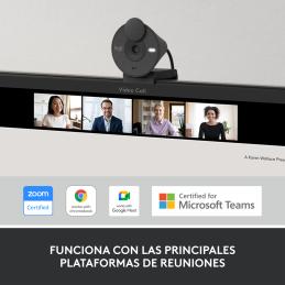 Webcam logitech brio 300 grafito full hd - usb tipo c