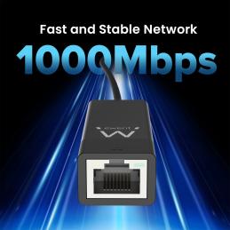 Adaptador usb 3.2 a rj45 ewent ew1017 macho - hembra - negro