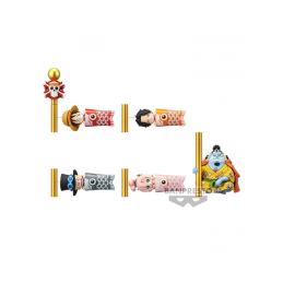 Figura banpresto one piece world collectable figure - carp streamer - 6cm 1 unidad aleatoria