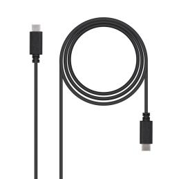 Cable nanocable usb 2.0 3a - tipo usb - c - m - usb - c - m - negro - 1.0m