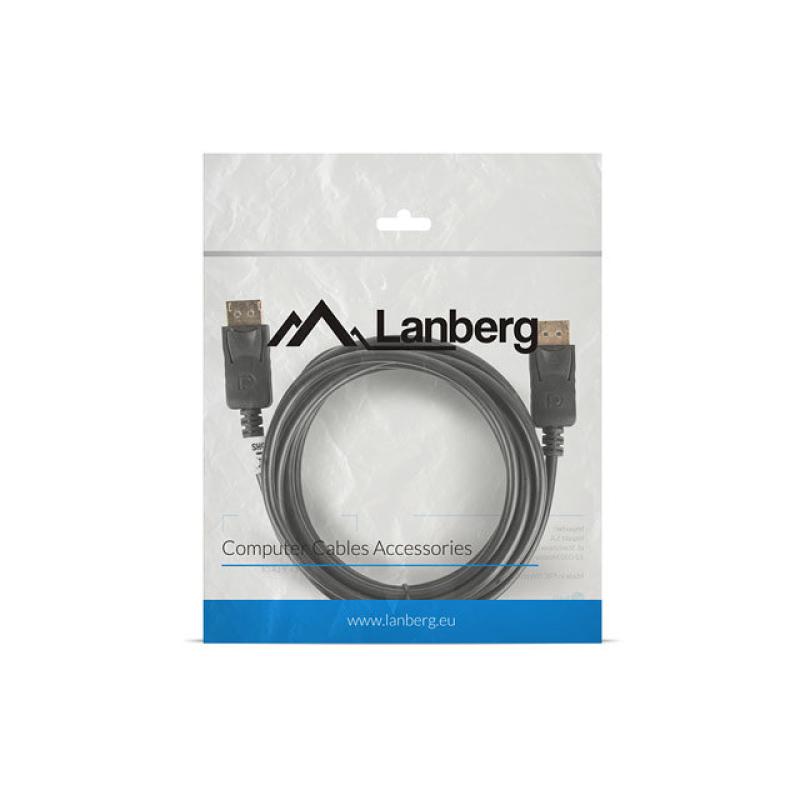 Cable displayport lanberg macho macho 4k 3m negro