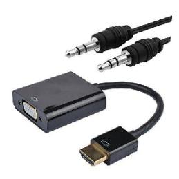 Conversor nanocable hdmi a vga 0.15cm negro