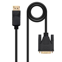 Cable displayport a dvi nanocable 2m negro - macho - macho