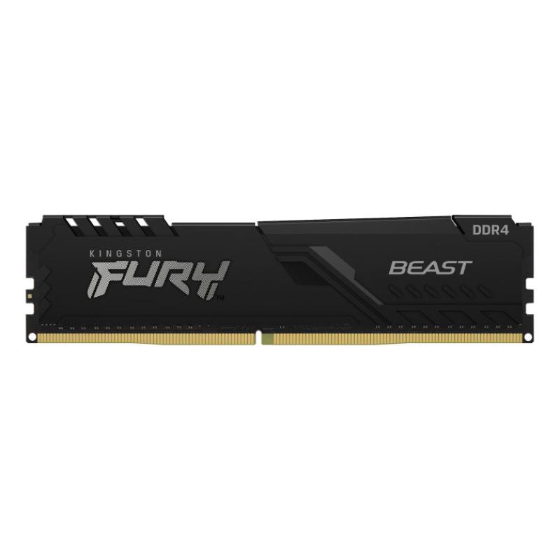 Memoria ram ddr4 8 gb kingston - 3200mhz - pc4 - 25600 - fury beast - negro
