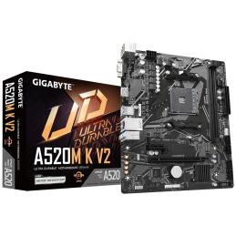 Placa base gigabyte a520m k v2 am4 m - atx - 2 x ddr4 - 4 x usb 3.2 - 2 x usb 2.0 - 1 x hdmi - 1 x d - sub - 1 x ps - 2