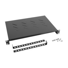 Bandeja fija lanberg 1u 483x300 mm hasta 25kg rack de 19 negro