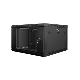 Armario rack lanberg 6u 600x600x368 auto ensamblado 19pulgadaspulgadas hasta 60 kg negro
