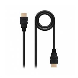 Cable hdmi 1.4 tipo a a hdmi tipo a nanocable 5m - macho - macho - alta velocidad - 4k - 10.2gbps - negro