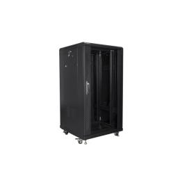 Armario rack lanberg 22u 600x600 autoensamblado 19pulgadas hasta 60kg negro