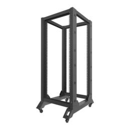 Armario lanberg abierto rack 19pulgadas 27u - 600x800 negro