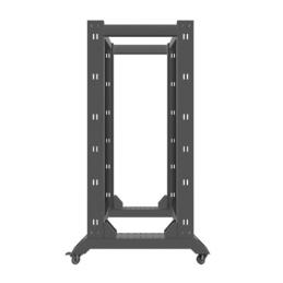 Armario lanberg abierto rack 19pulgadas 27u - 600x800 negro