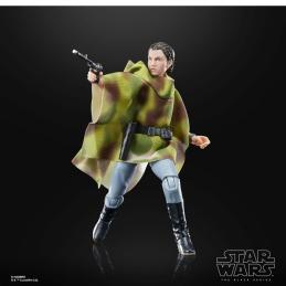 Figura hasbro the black series 40th aniversario star wars: return of the jedi - princesa leia (endor)