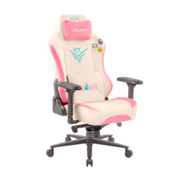 Phoenix nova cream editión silla alta gama fabricada en cuero color crema y rosa
