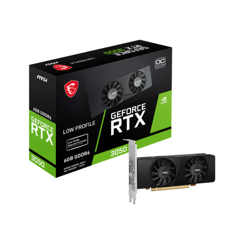 Tarjeta grafica msi nvidia rtx 3050 lp 6g oc