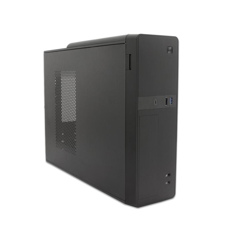 Caja ordenador sobremesa coolbox microatx slim t310 usb - c lector de tarjetas fuente sfx incluida