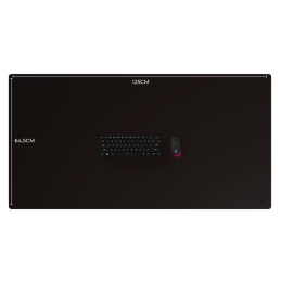 Alfombrilla phoenix eleganza xxl 125 x 64.5 cm base de corcho y superficie de cuero pu 4 mm grosor