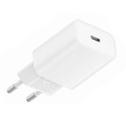 Cargador de pared xiaomi mi fast charger - usb tipo c - 20w - blanco
