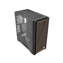 Caja phoenix artisan noble negra con frontal de madera atx cristal templado gaming cristal templado filtros antipolvo tipo c