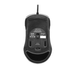 Ratón gaming phoenix banshee transparente rgb 10000 dpi con cable