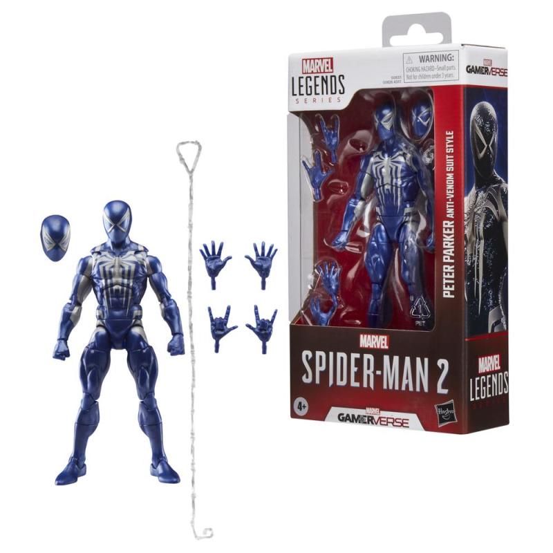 Figura hasbro marvel legends series spider - man 2 peter parker (anti - venom suit style)