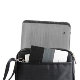 Bandolera nylon hasta 10pulgadas negra