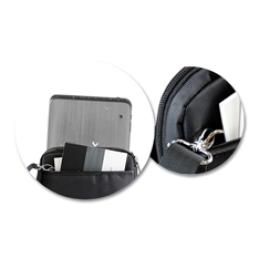 Bandolera nylon hasta 10pulgadas negra