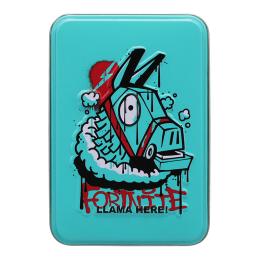 Baraja de cartas en caja metalica paladone fortnite