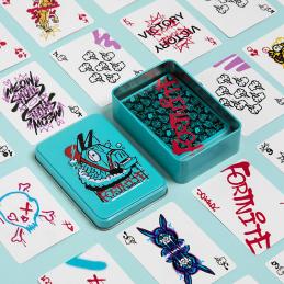 Baraja de cartas en caja metalica paladone fortnite