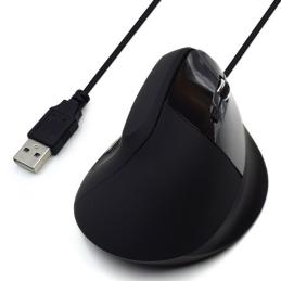 Mouse raton vertical ergonomico ewent ew3157 usb - 1800dpi - negro