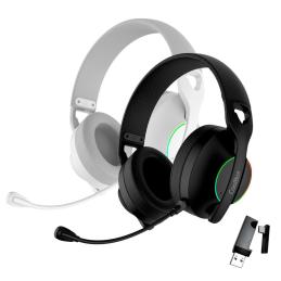 Auriculares con microfono coolbox wb01 inalambricos gaming bluetooth blanco