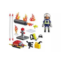 Playmobil - bombero con bomba de agua