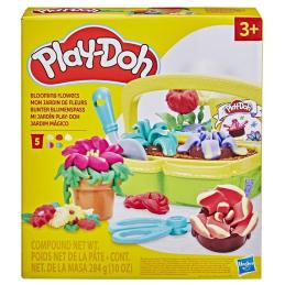 Juego hasbro play - doh blooming flowers