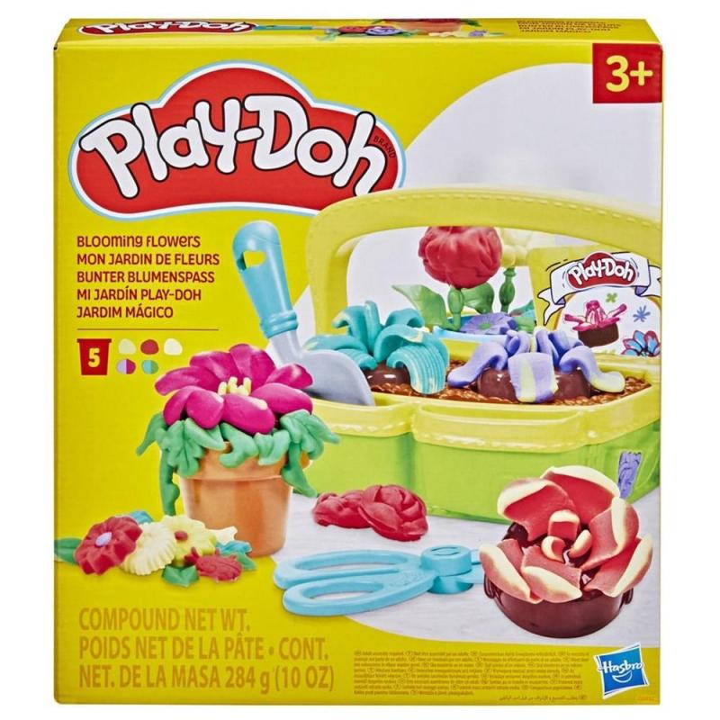 Juego hasbro play - doh blooming flowers