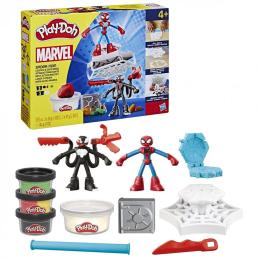 Juego hasbro play - doh spiderman launch and slice battle