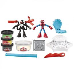 Juego hasbro play - doh spiderman launch and slice battle
