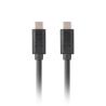 Cable usb tipo c lanberg 1m - macho - macho - negro