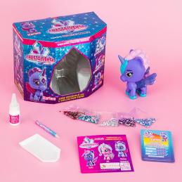 Figura unicornio crystalverse classic 1 unidad aleatoria