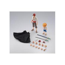 Shanks & monkey d. luffy childhood ver. fig. 16 -5 - 10 cm one piece sh figuarts collectors