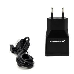 Cargador usb 5v 2 salidas 2a con cable micro usb