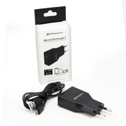 Cargador usb 5v 2 salidas 2a con cable micro usb