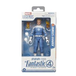 Figura hasbro marvel legends series los 4 fantasticos: primeros pasos johnny storm