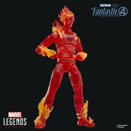 Figura hasbro marvel legends series los 4 fantasticos: primeros pasos antorcha humana