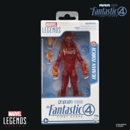 Figura hasbro marvel legends series los 4 fantasticos: primeros pasos antorcha humana
