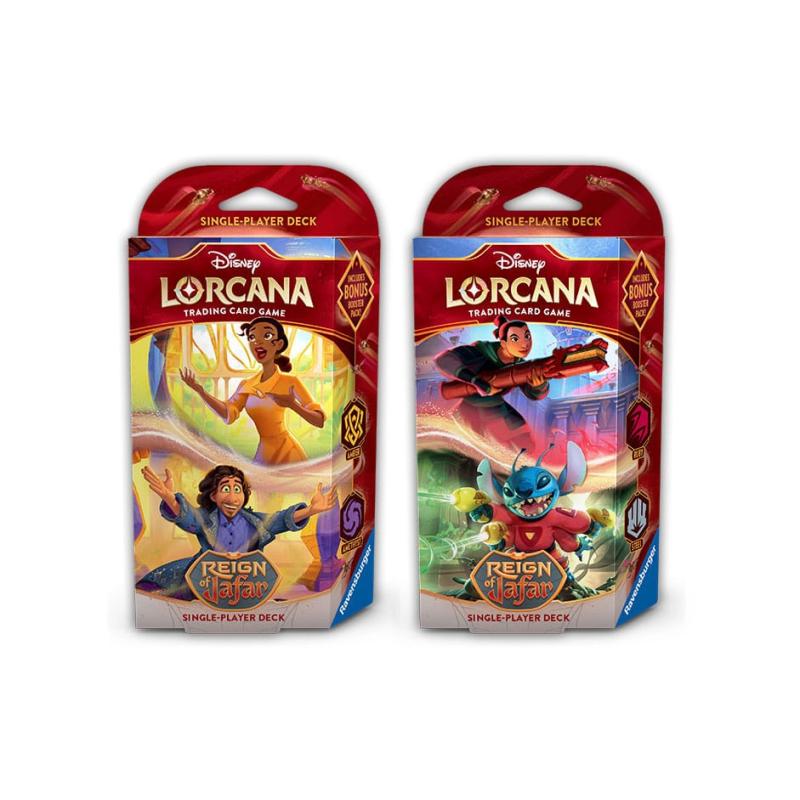 Lorcana tcg - mazos de inicio disney reinado de jafar 8 unidades inglés