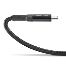 Cable usb tipo c ngs knot 100w - 2 2m - macho - macho - negro