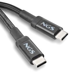 Cable usb tipo c ngs knot 65w - 2 2m - macho - macho - negro